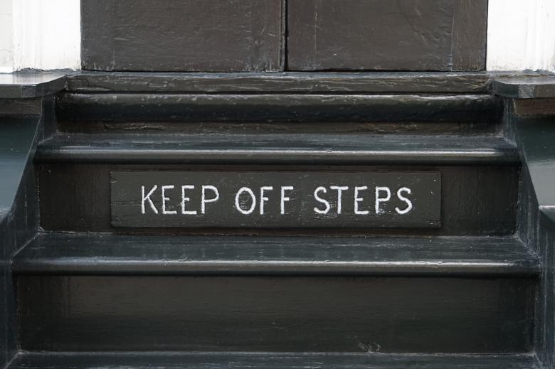 Free stock image of Keep Off Steps created by Brian