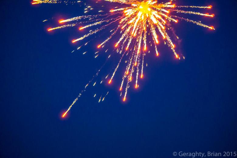 Free stock image of Beach Fireworks Explosion created by Brian