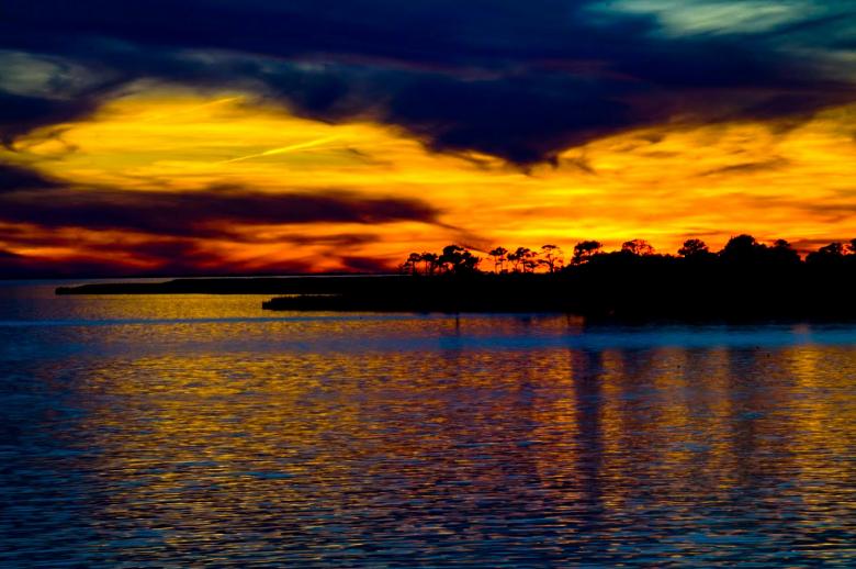 Free stock image of Sunset OBX Sound created by Brian