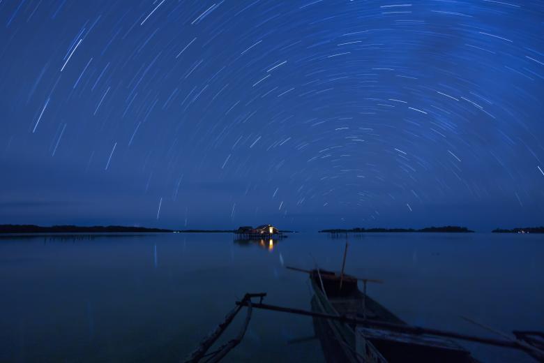 Free stock image of Spiral Starry View created by Pixabay