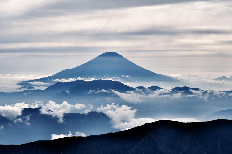 Free stock image of Fuji Mountain created by Pixabay