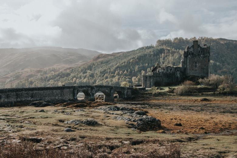 Free stock image of Old Castle and Landscape created by Pixabay