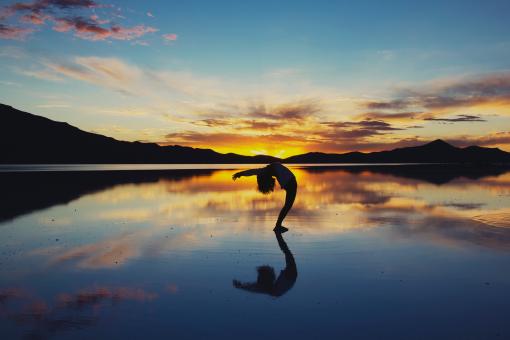 In the Lake at Sunset - Free Stock Photo