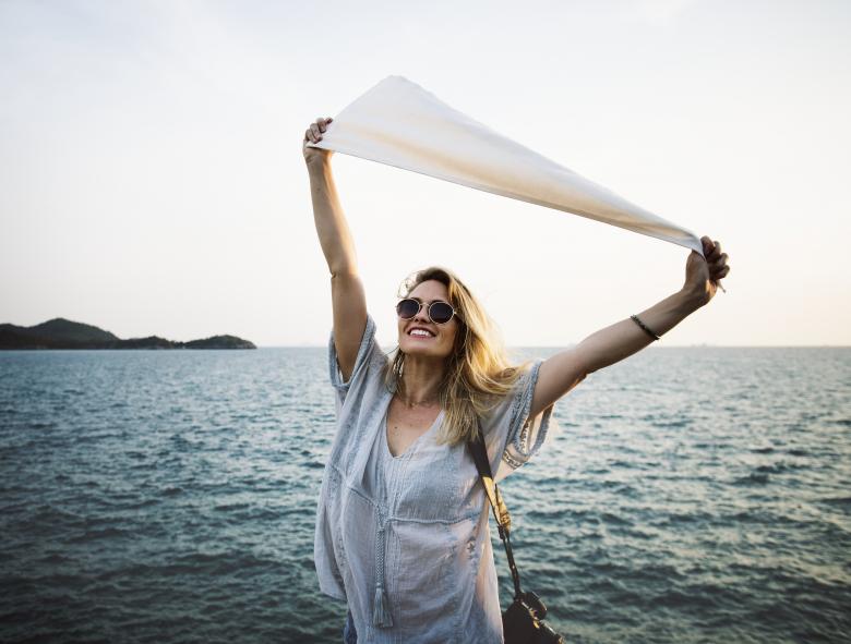Free stock image of Posing on the Beach created by Pixabay