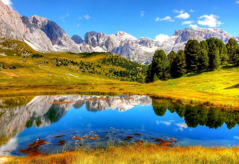 Free stock image of Mountainous Lake created by Pixabay