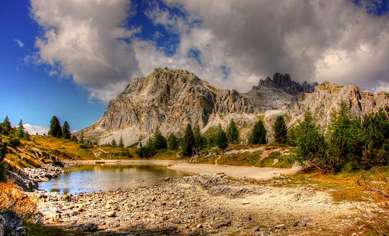 Free stock image of Lake with Mountainous View created by Pixabay