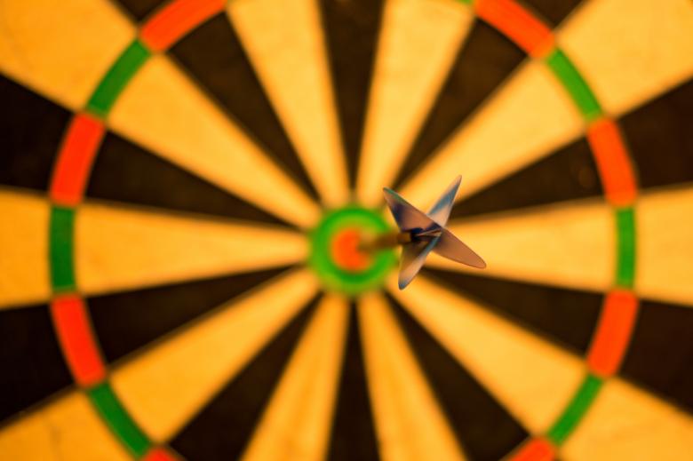Free stock image of Bulls Eye created by Pixabay