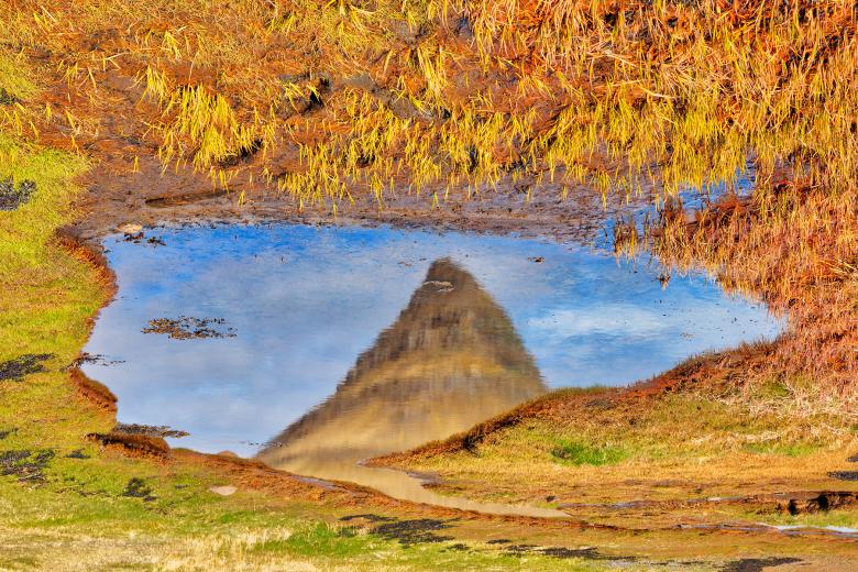 Free stock image of Abstract Kirkjufell Reflection created by Nicolas Raymond