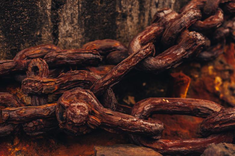 Free stock image of Rusty Chain Links created by Free Texture Friday