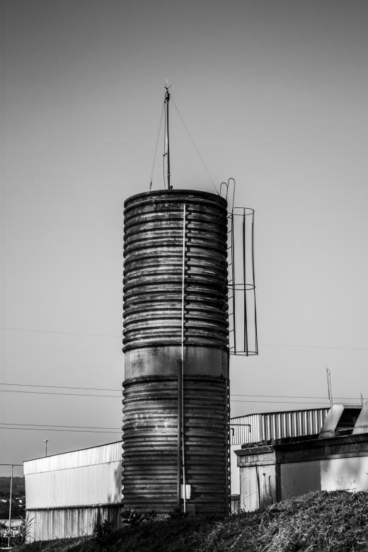 Free stock image of Old Silo in Black and White created by Eduardo Soares Bogosian