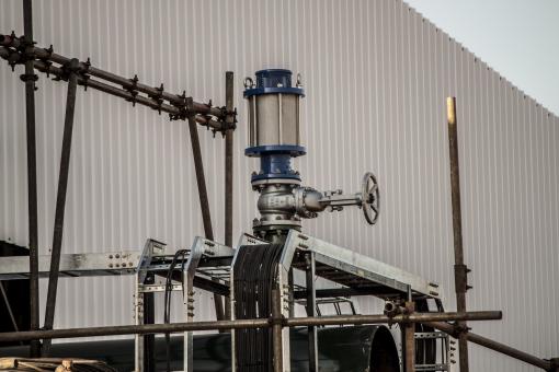 Filter Unit on top of Industrial Pipes