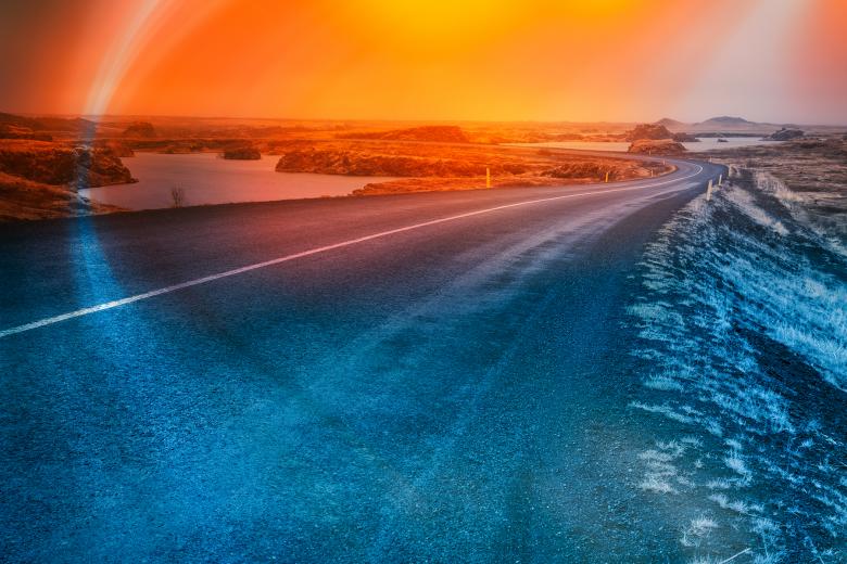 Free stock image of Rainbow Arch Road - Hofdi created by Nicolas Raymond