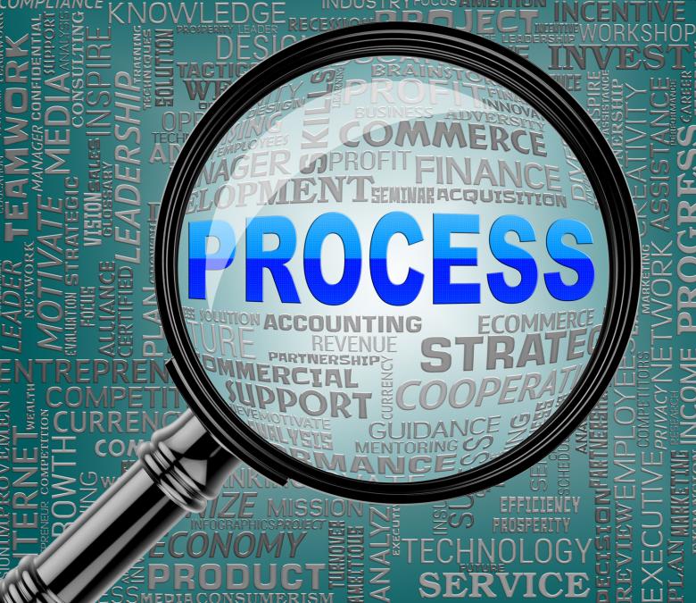 Free stock image of Process Magnifier Indicates Task Proceedure 3d Rendering created by Stuart Miles