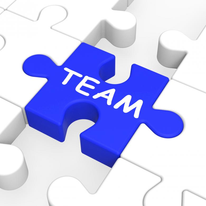 Free stock image of Team Puzzle Shows Team Work created by Stuart Miles