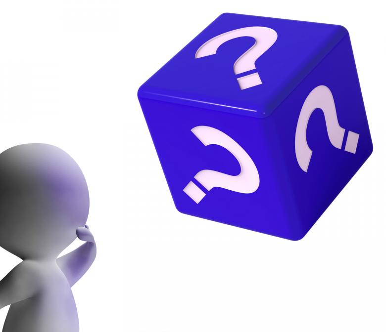 Free stock image of Question Mark Dice Shows Symbol For Information created by Stuart Miles