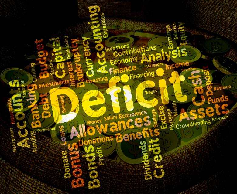 Free stock image of Deficit Word Means Bad Debt And Deficiency created by Stuart Miles