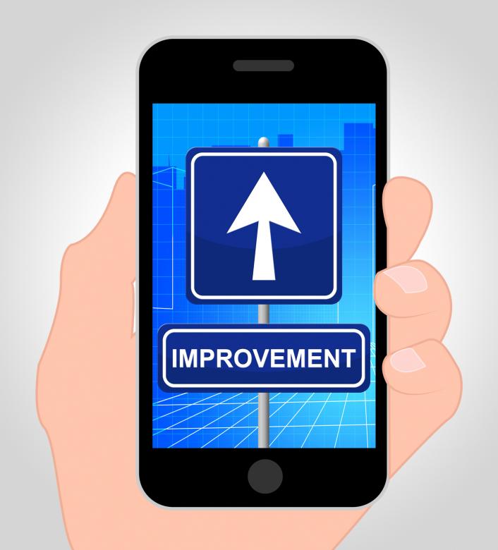 Free stock image of Improvement Online Shows Evolve And Grow 3d Illustration created by Stuart Miles
