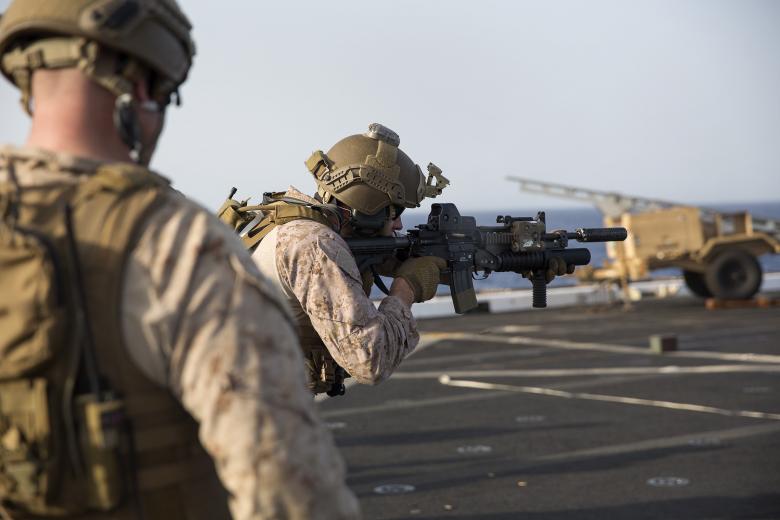 Free stock image of Soldiers Training on Flight Deck created by StockMix