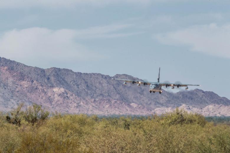 Free stock image of KC-130J Super Hercules Landing created by StockMix