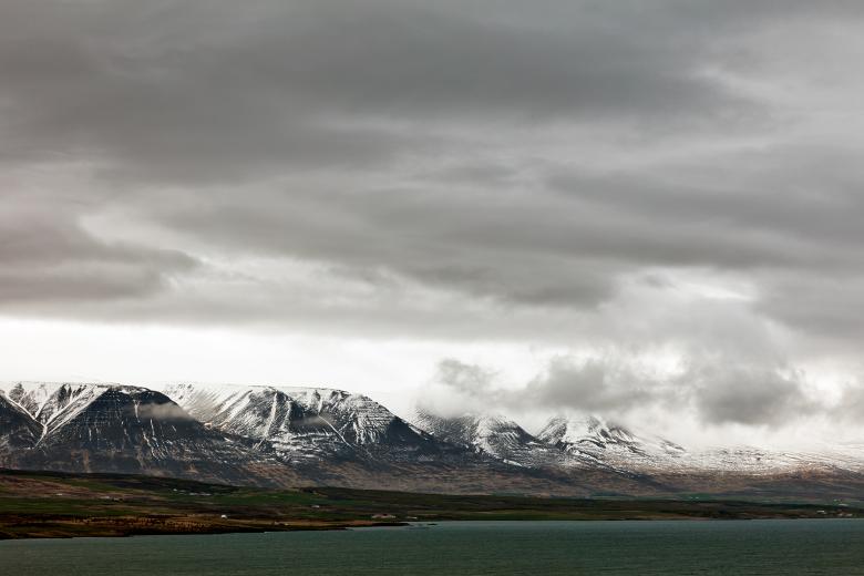 Free stock image of Cloudy Akureyri Mountain Coast created by Nicolas Raymond