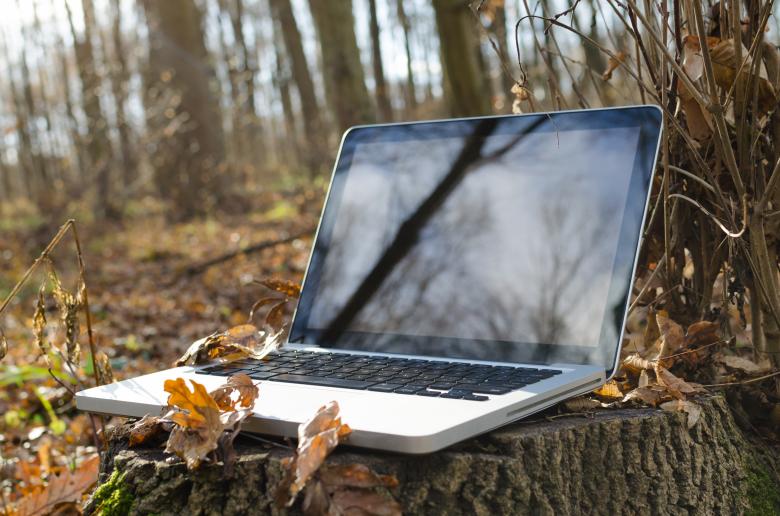 Free stock image of Working on laptop in forest created by Lukas