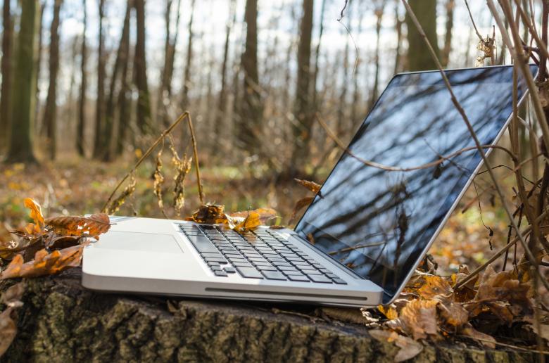 Free stock image of Laptop in Forest created by Lukas