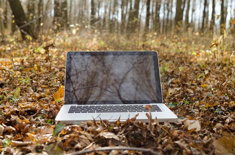 Free stock image of Working on Notebook in Forest created by Lukas