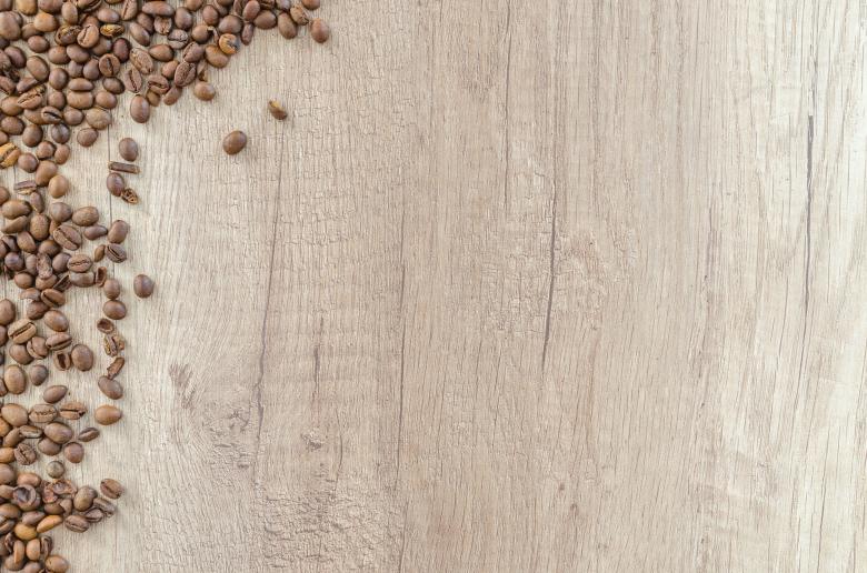 Free stock image of Coffee Beans on Wood - Left created by Lukas