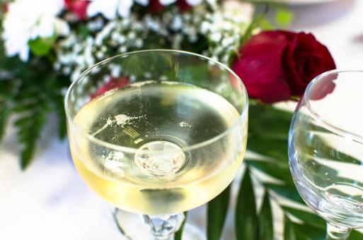 White Wine at Wedding Reception