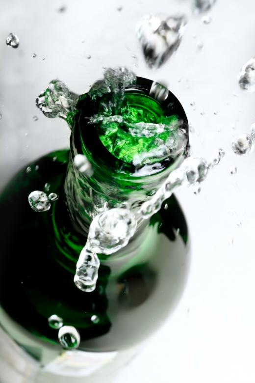 Free stock image of Water Splash from Glass Bottle created by 2happy