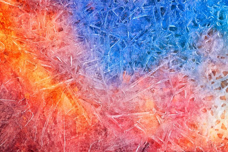 Free stock image of Vibrant Ice Cracks created by Nicolas Raymond