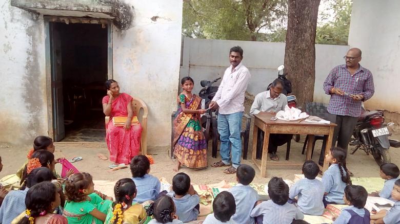 Free stock image of Prize distribution to the pupil created by Kanduri Narasimha Charyulu