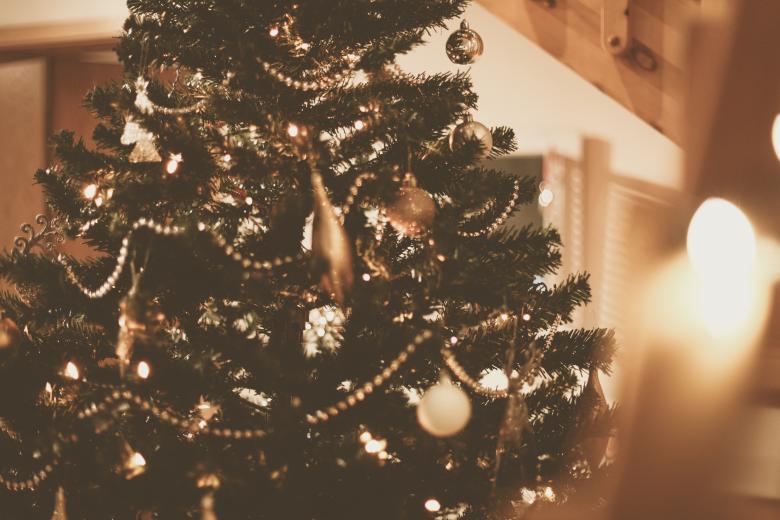 Free stock image of Christmas Tree Ornaments Closeup created by Bjorgvin