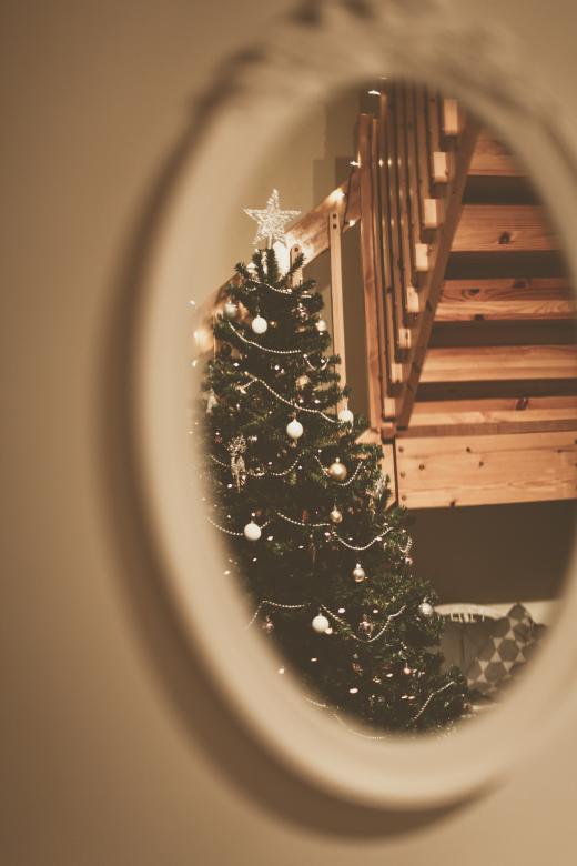 Free stock image of Christmas Tree in Mirror created by Bjorgvin