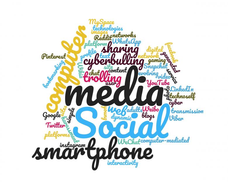 Free stock image of Social media word cloud created by Geoffrey Whiteway