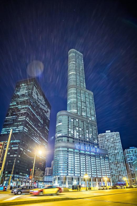 Free stock image of Skyscrapers at Night created by agphotostock.com