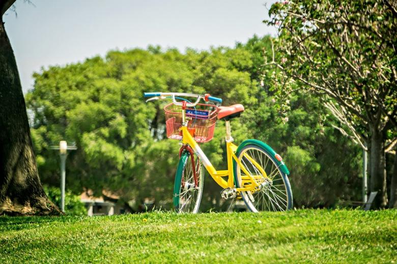 Free stock image of Yellow Bicycle created by agphotostock.com