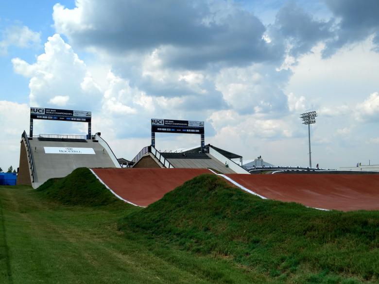 Free stock image of BMX bike extreme stunt course created by agphotostock.com