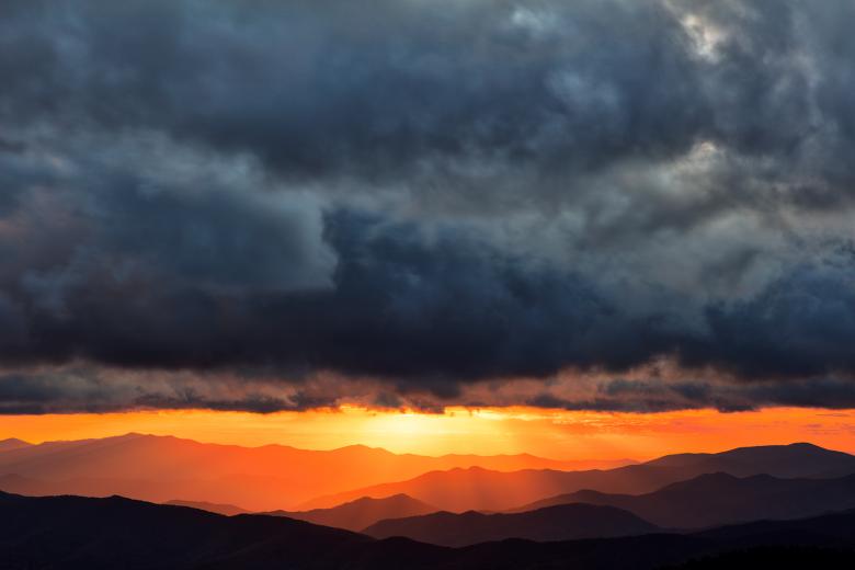 Free stock image of Smoky Mountains Sunset Rapture created by Nicolas Raymond