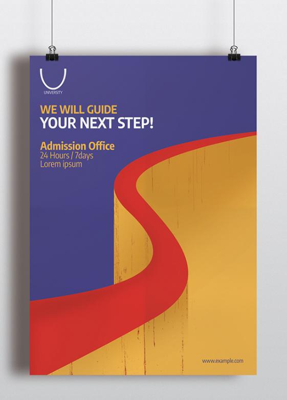 Free stock image of PSD Blue Poster Layout created by Anas Mannaa
