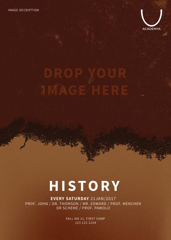 Free stock image of PSD History Poster and Flyer created by Anas Mannaa