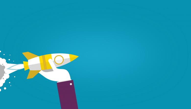 Free stock image of Arm Throwing Rocket - Start-Up Growth Concept - With Copyspace created by Jack Moreh
