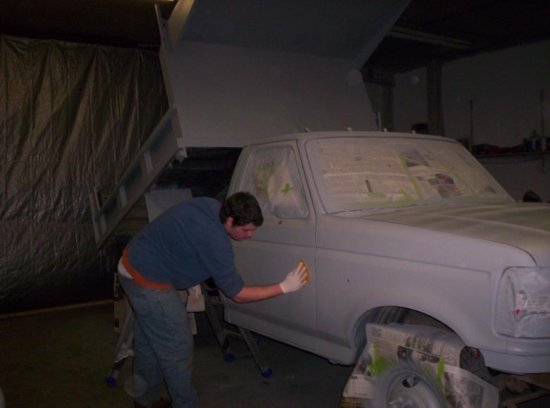 Free stock image of We're painting a dump truck - Bodywork created by rudy liggett