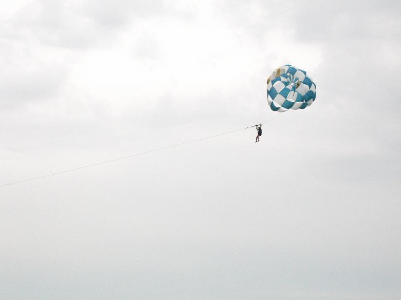 Free stock image of A man with Parachute created by Kateryna Nemchenko