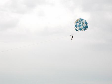 A man with Parachute - Free Stock Photo