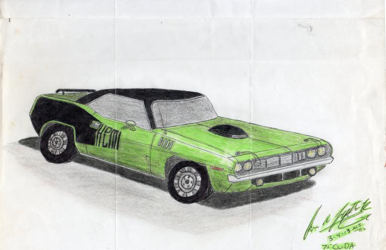 Free stock image of Car drawing by hand created by rudy liggett