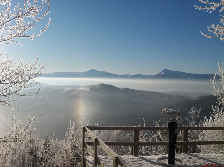 Free stock image of Mountain Landscape with a Halo created by Kateryna Nemchenko