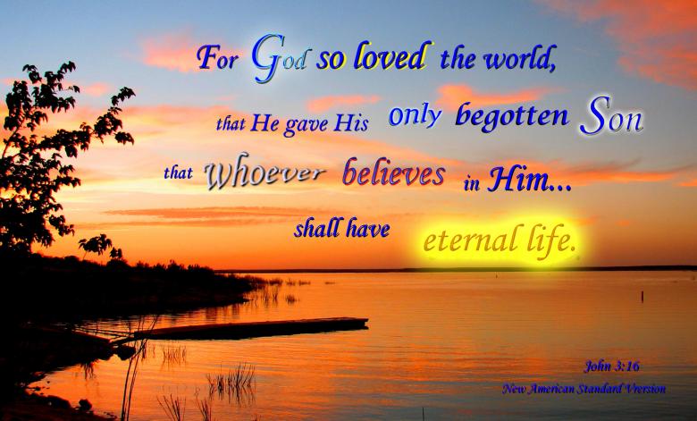 Free stock image of God So Loved Us created by DFNatureAwed