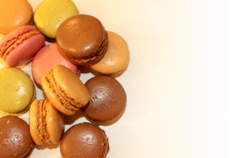 Free stock image of  Sweets and Cookies - French Macaroons - With Copyspace created by Jack Moreh