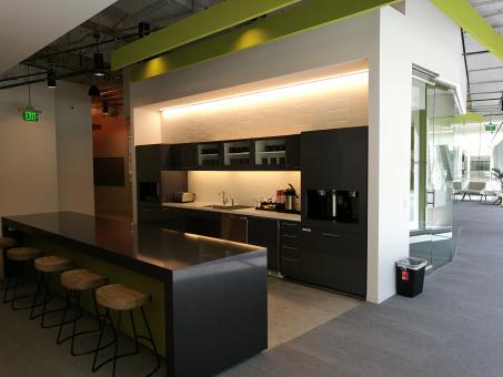 Modern office kitchenette in Houston Texas